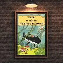 Tintin Forsideplakat "Rackham den rødes Skat"